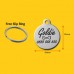 Pekingese Engraved 31mm Large Round Pet Dog ID Tag